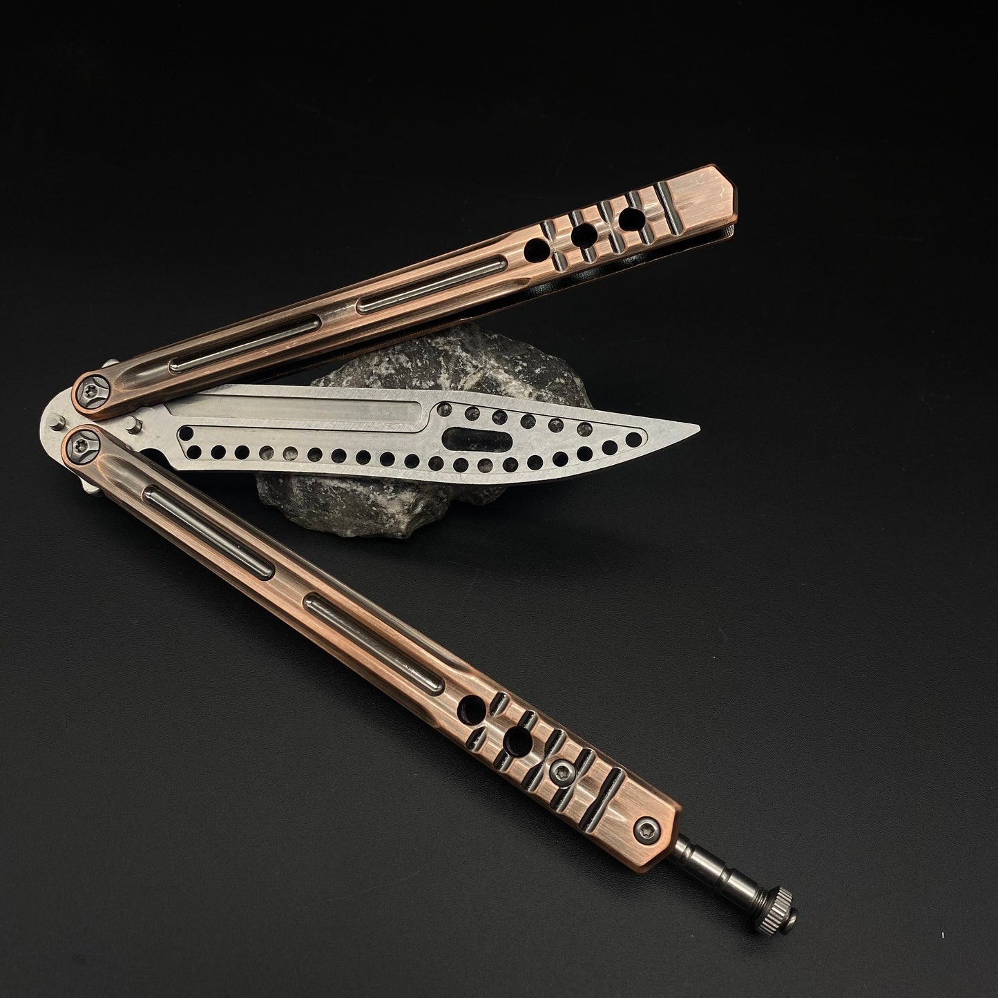 Copper Butterfly Knife