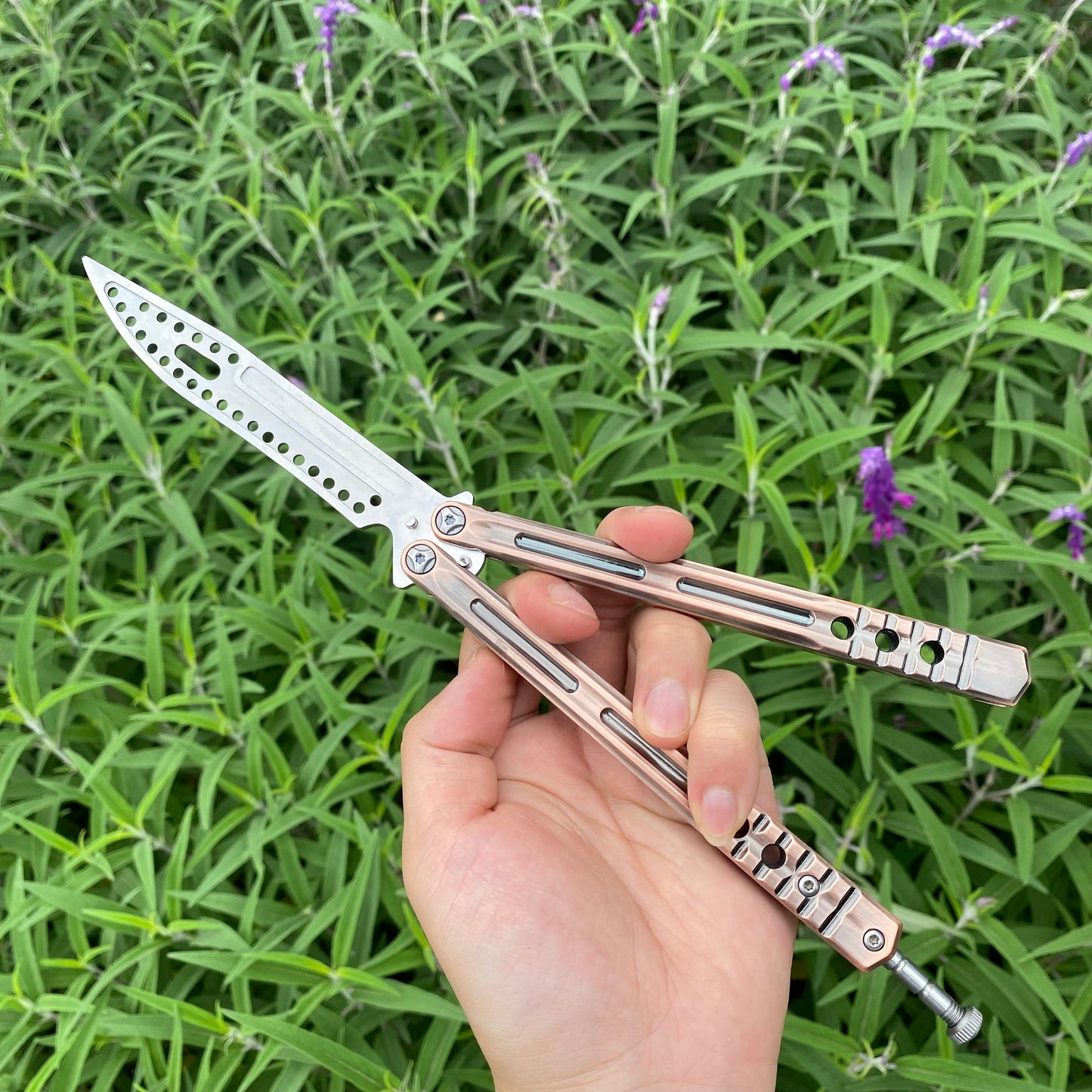 Copper Butterfly Knife