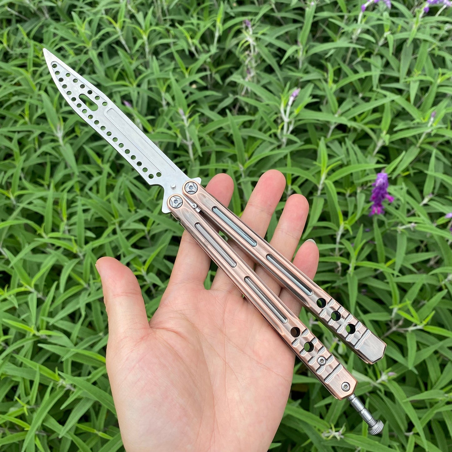 Copper Butterfly Knife