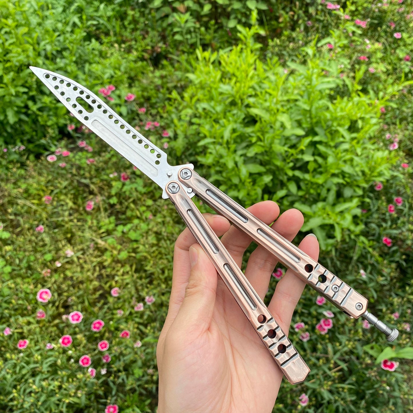 Copper Butterfly Knife