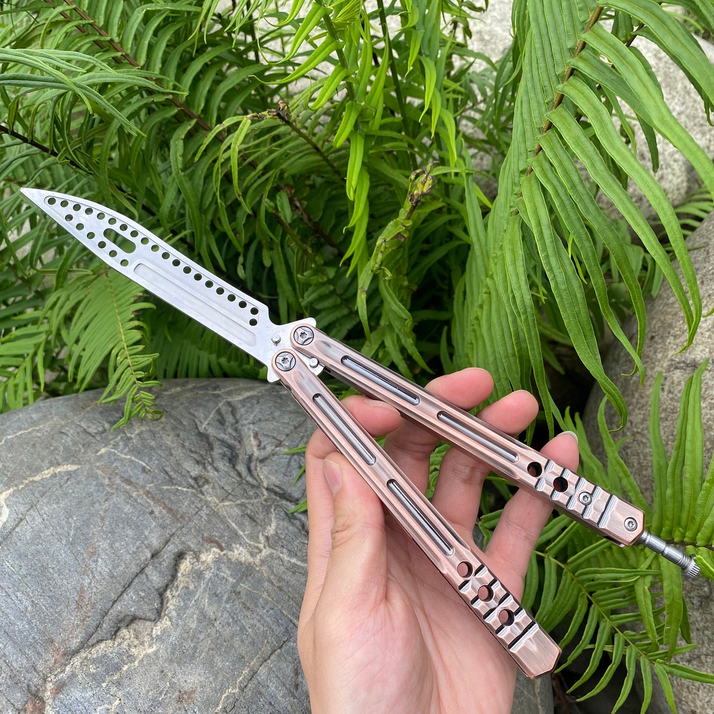 Copper Butterfly Knife