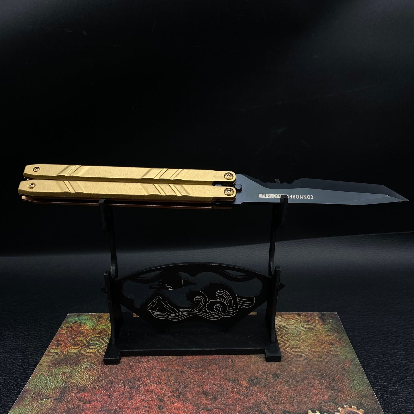 Dark Golden Butterfly Knife