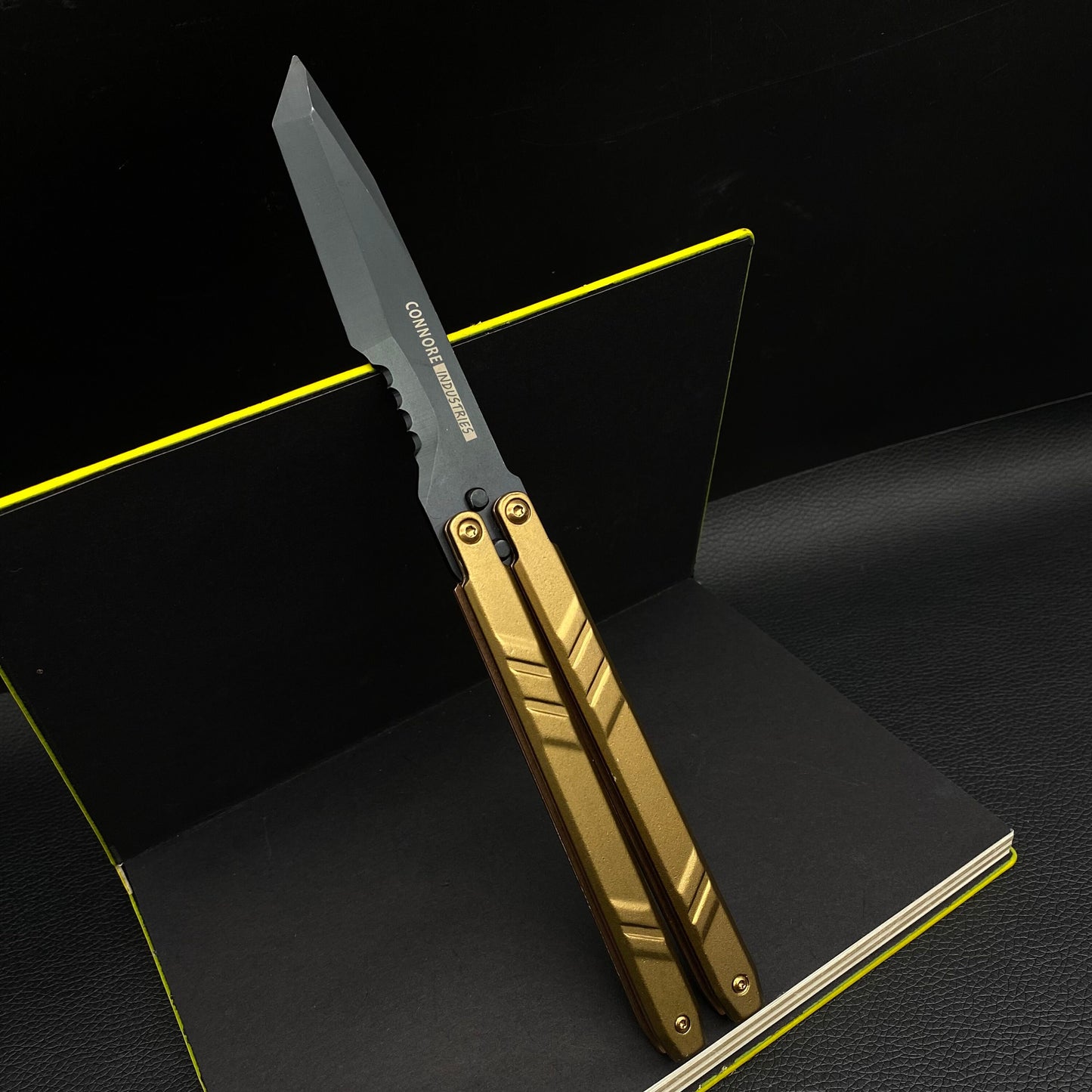 Dark Golden Butterfly Knife