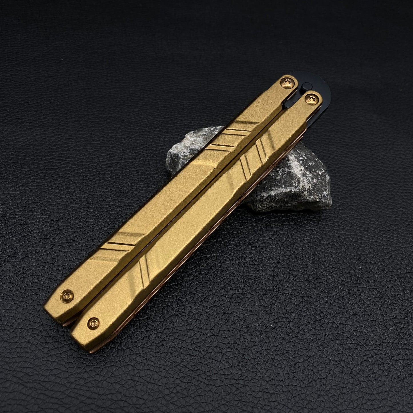 Dark Golden Butterfly Knife