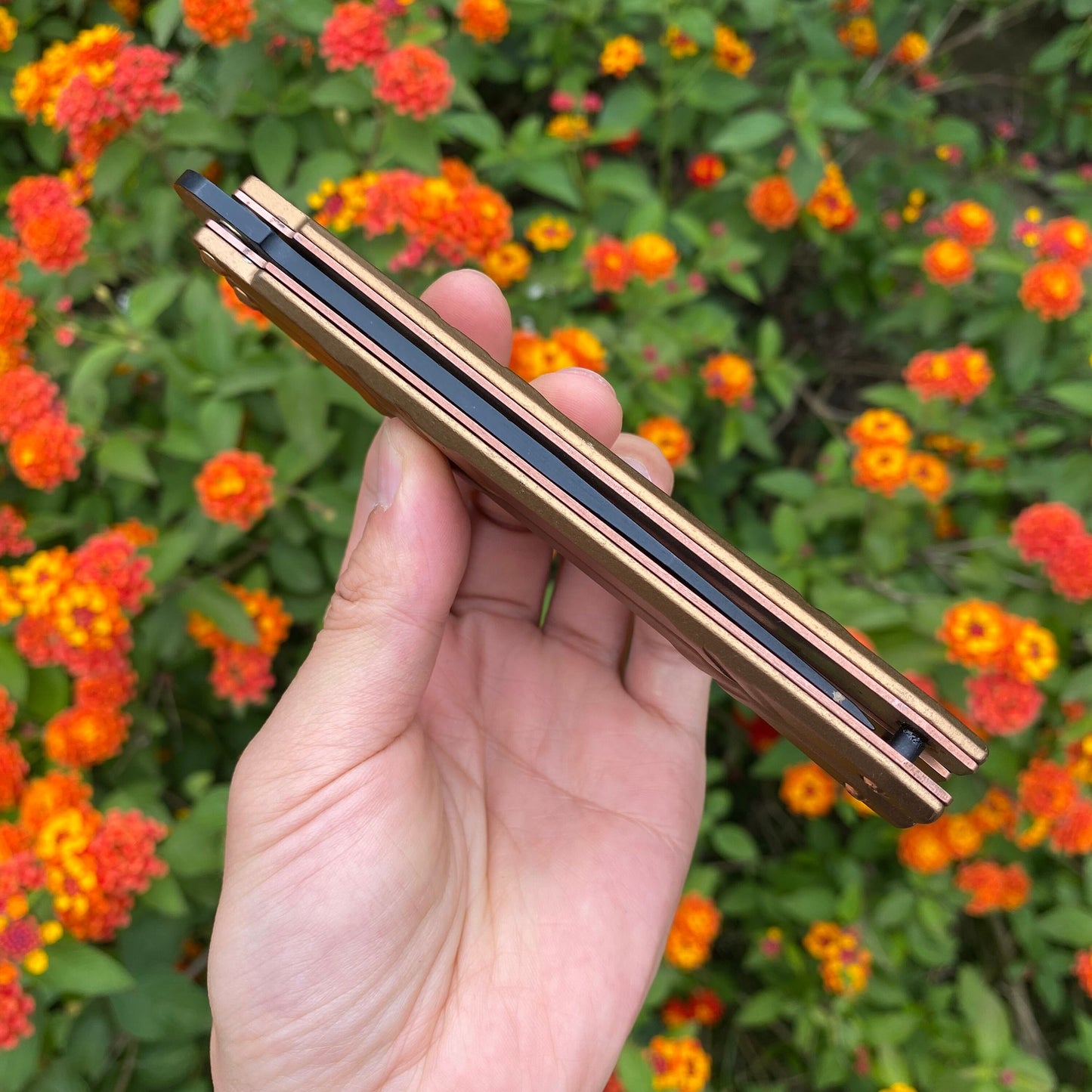 Dark Golden Butterfly Knife