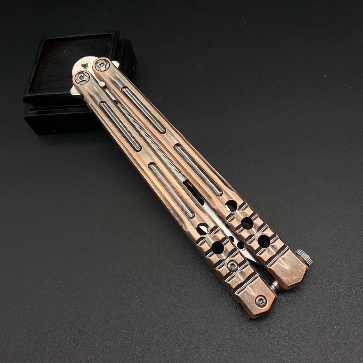 Copper Butterfly Knife