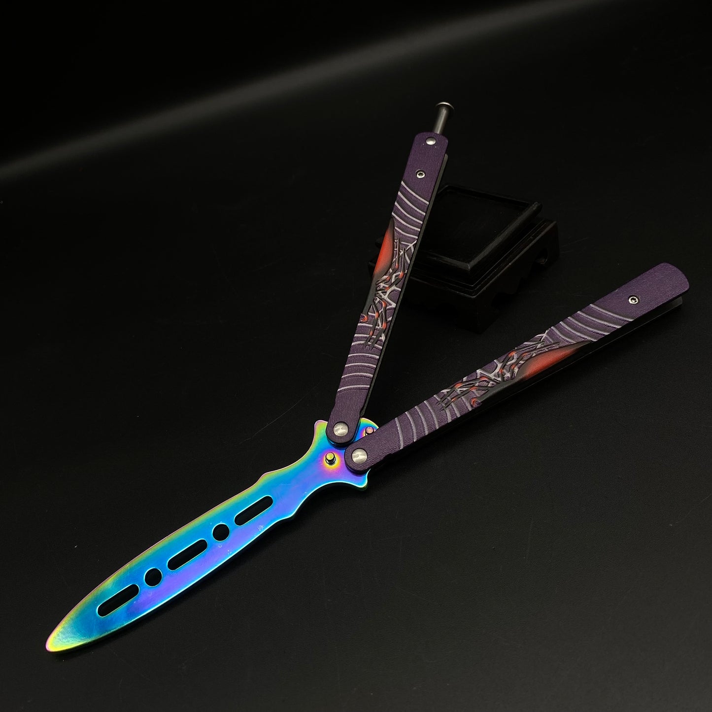 Colore Spider Sculpture Butterfly Knife
