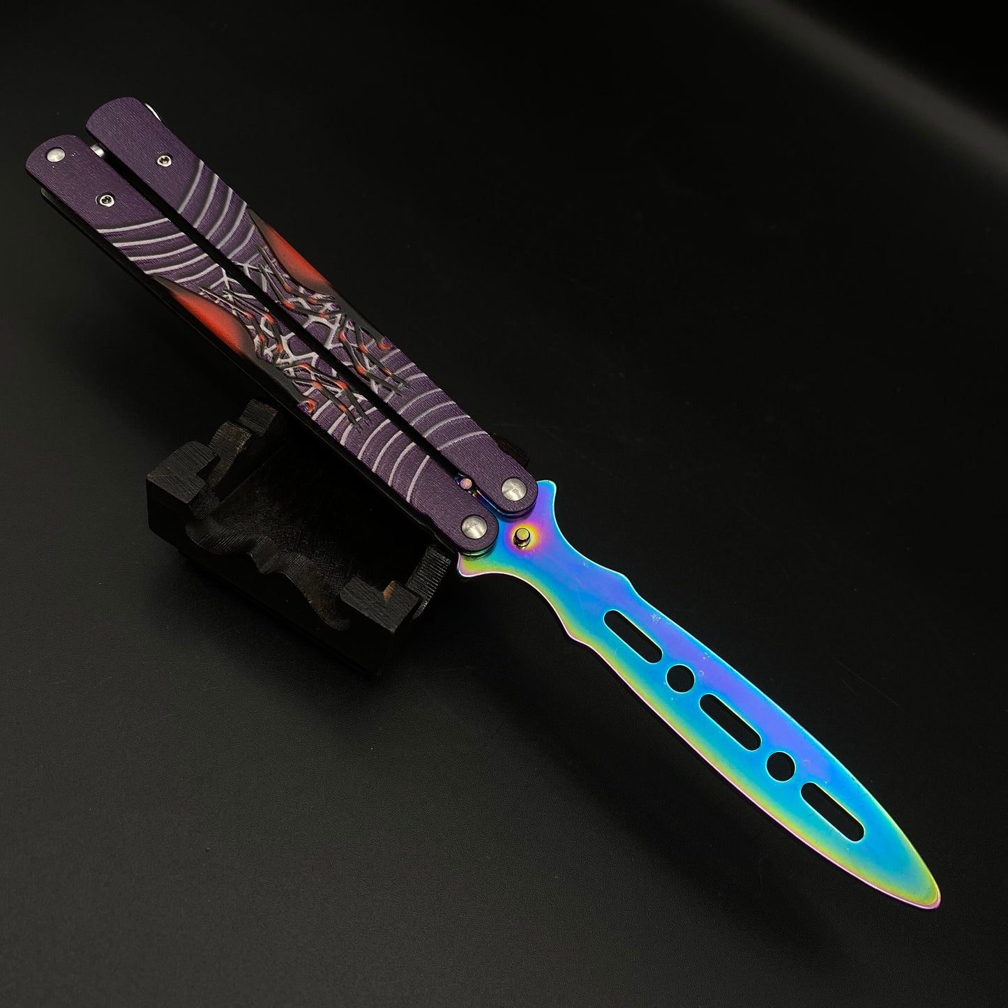 Colore Spider Sculpture Butterfly Knife
