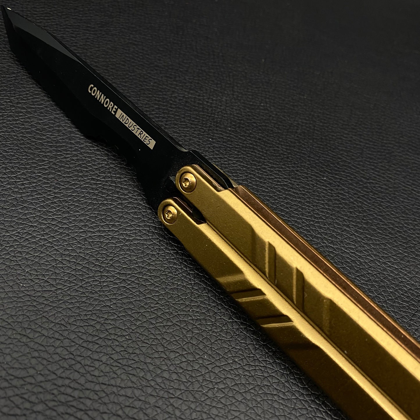 Dark Golden Butterfly Knife
