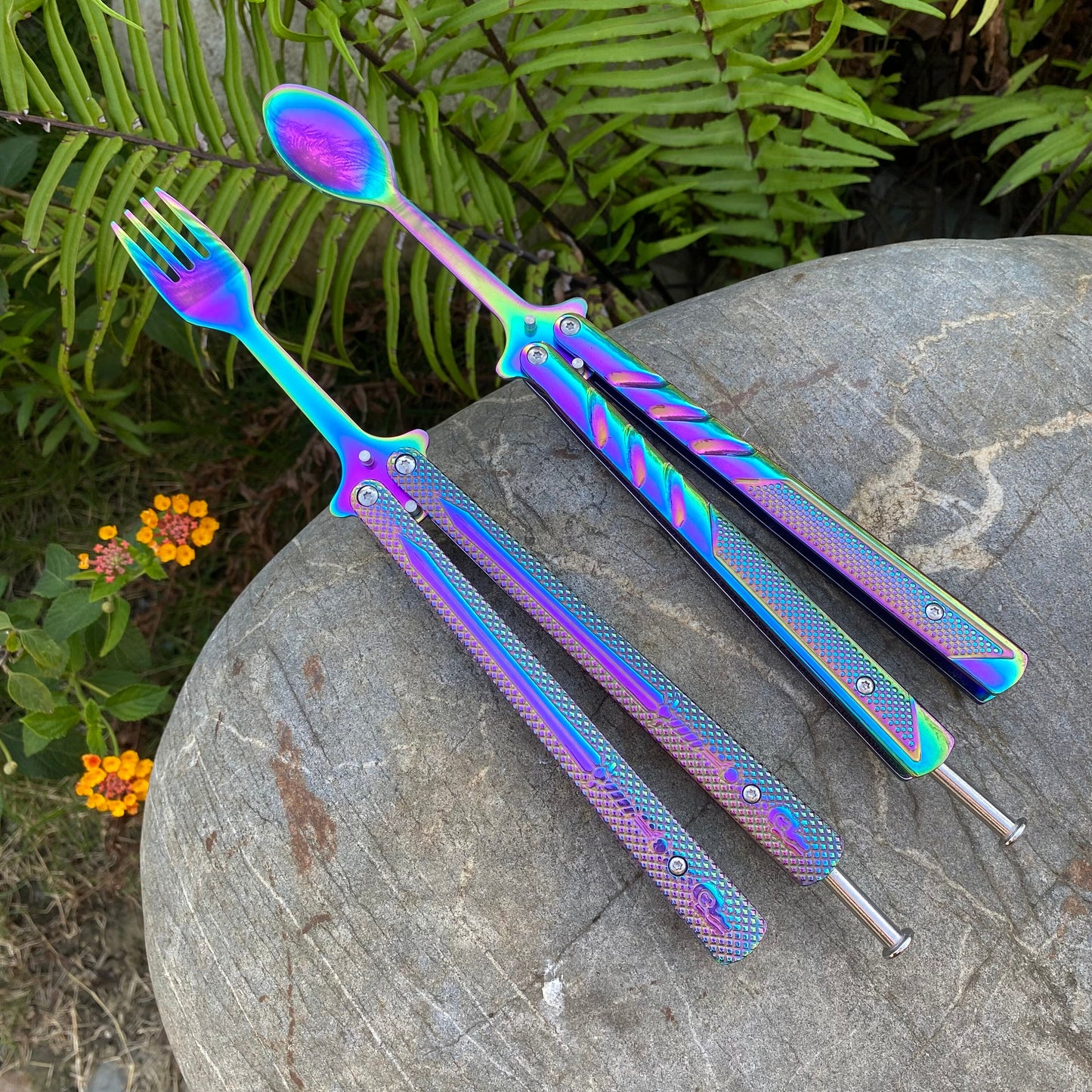 Creative Fork and Spoon Butterfly Knife