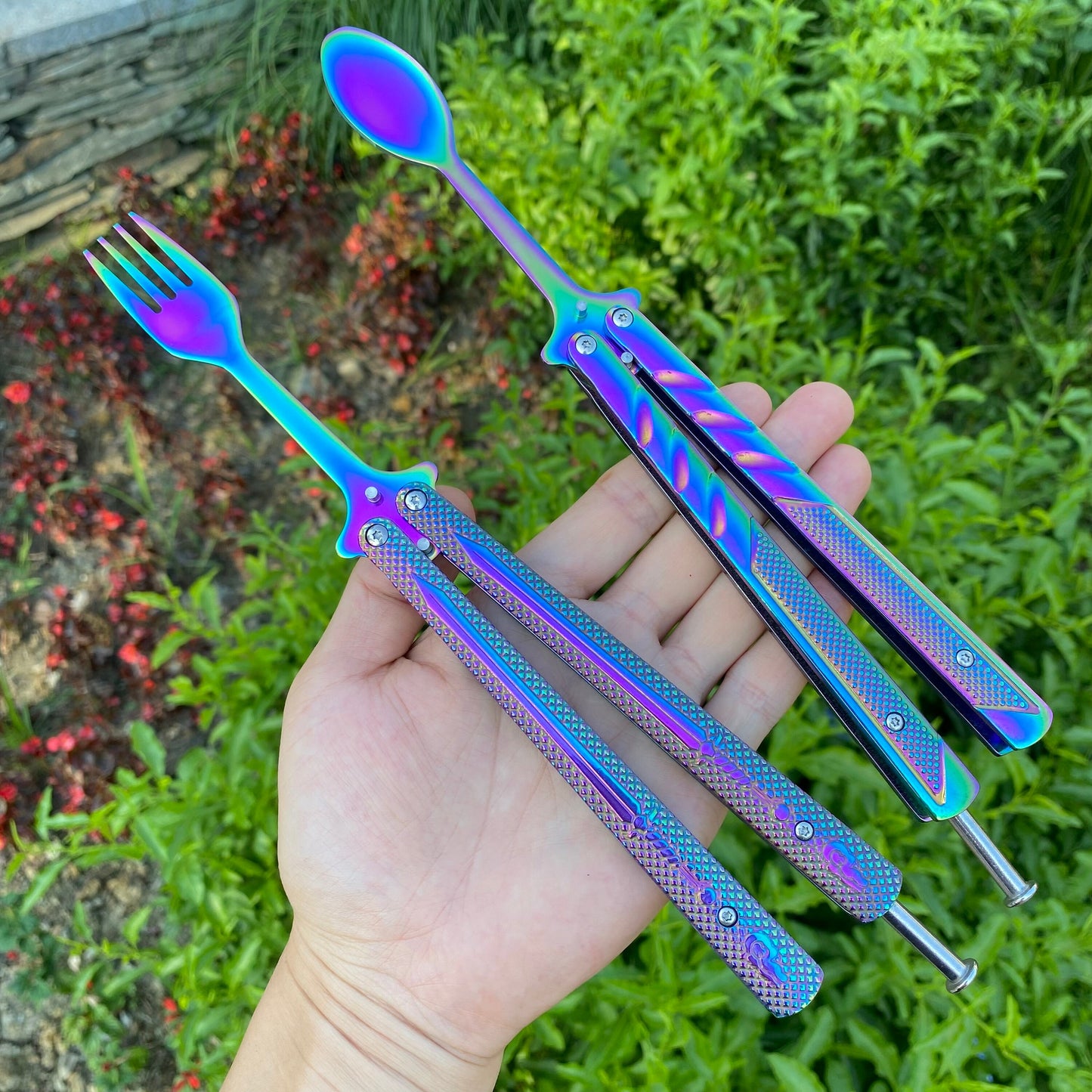 Creative Fork and Spoon Butterfly Knife