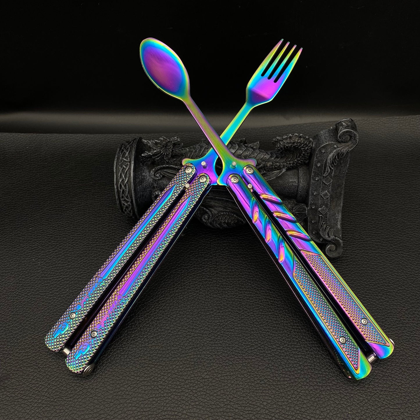 Creative Fork and Spoon Butterfly Knife