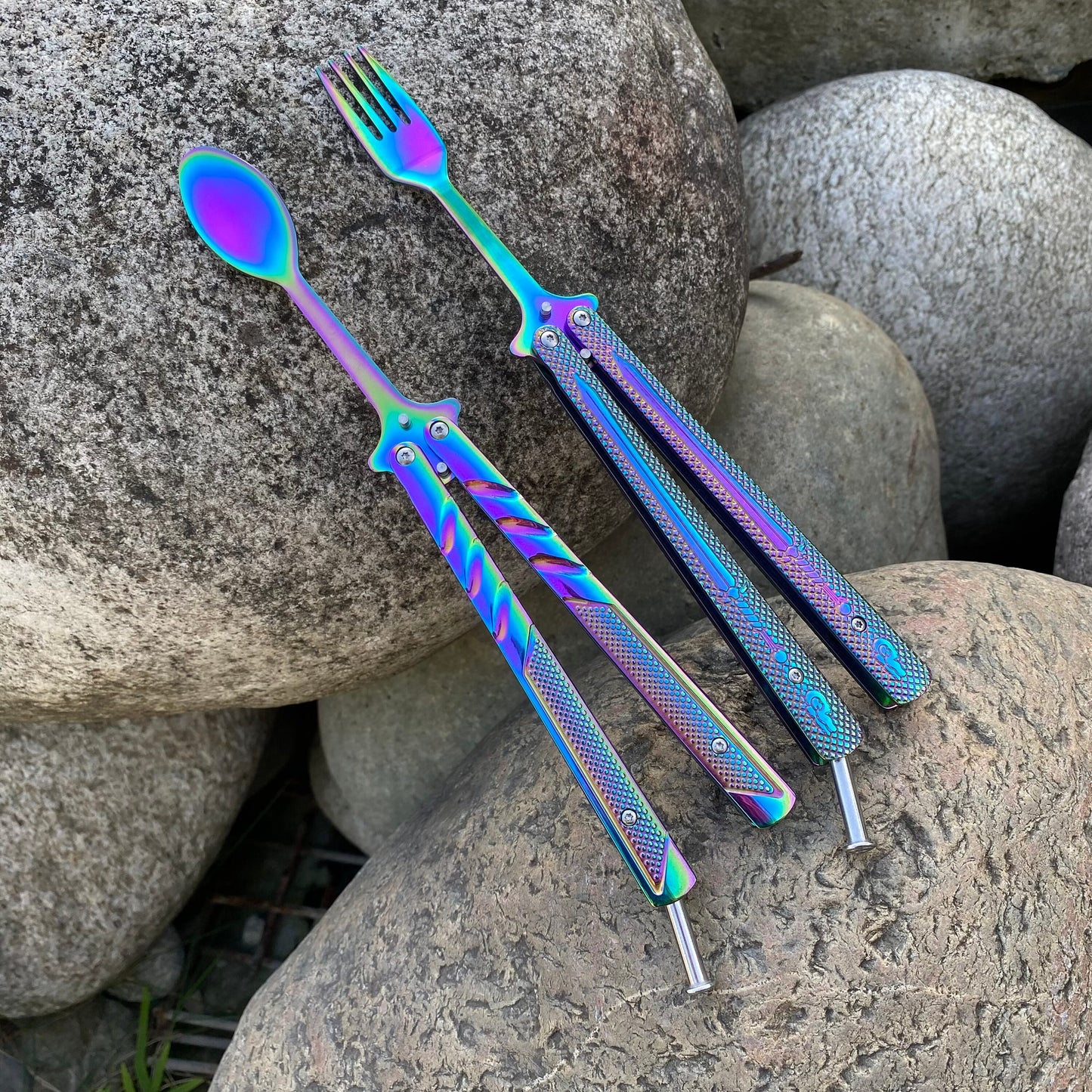 Creative Fork and Spoon Butterfly Knife