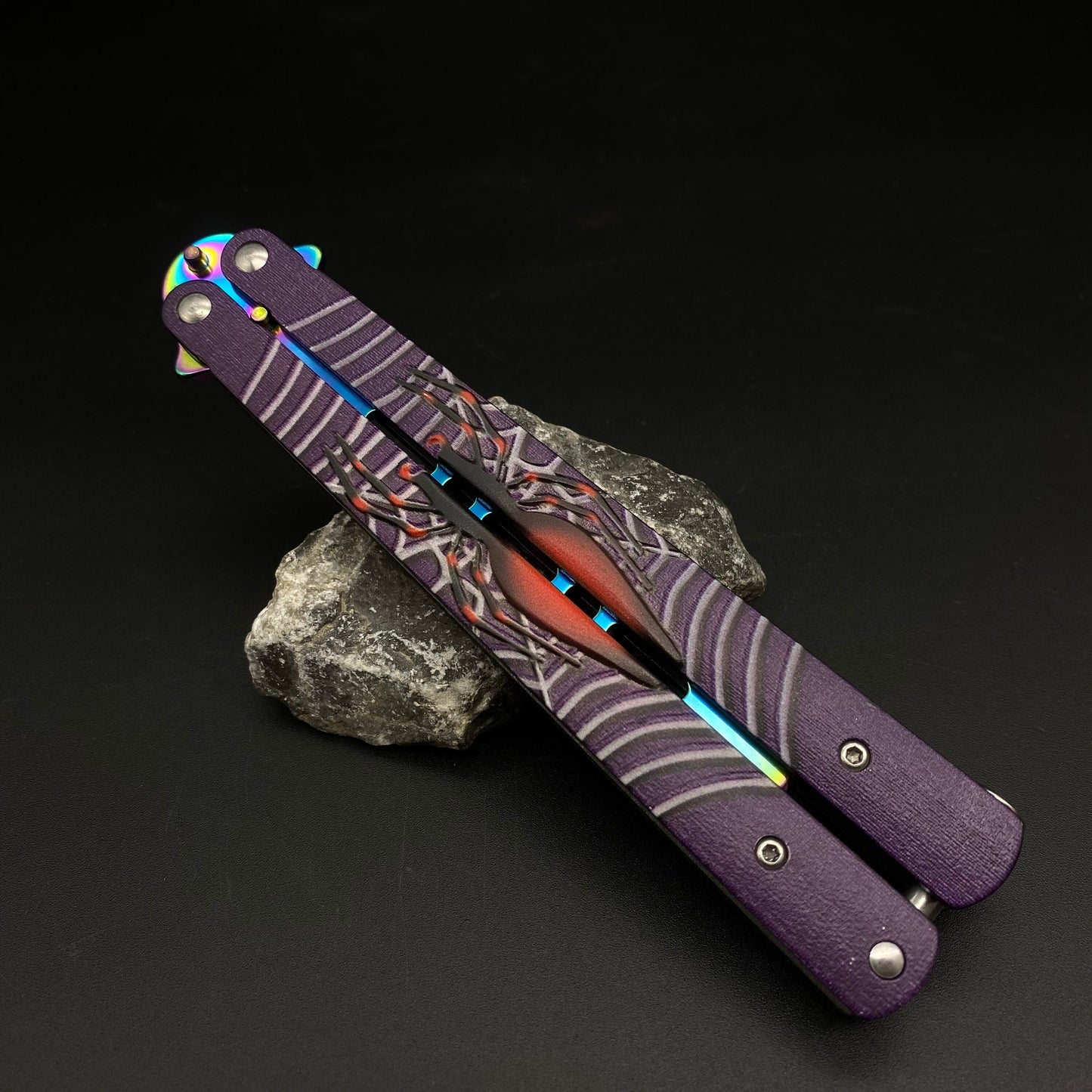 Colore Spider Sculpture Butterfly Knife