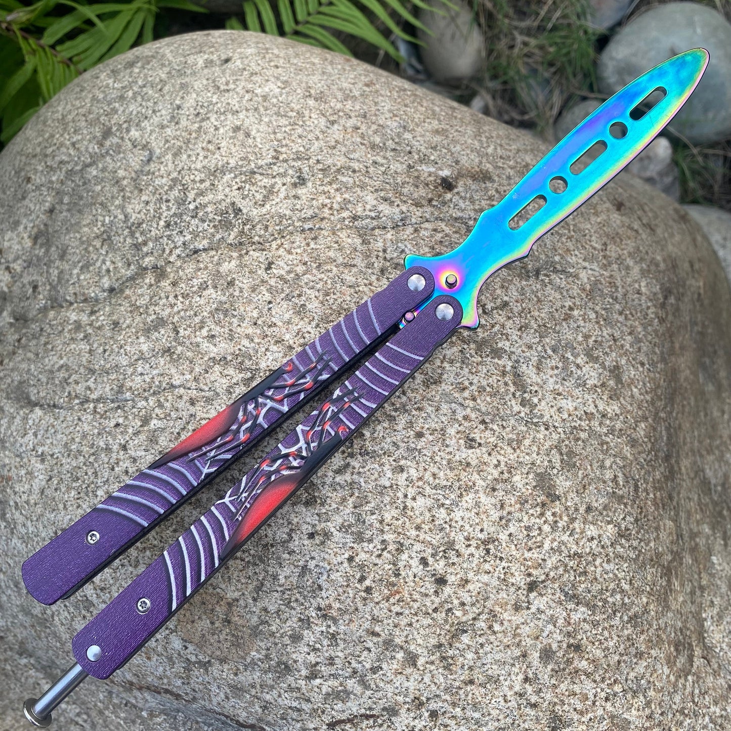 Colore Spider Sculpture Butterfly Knife
