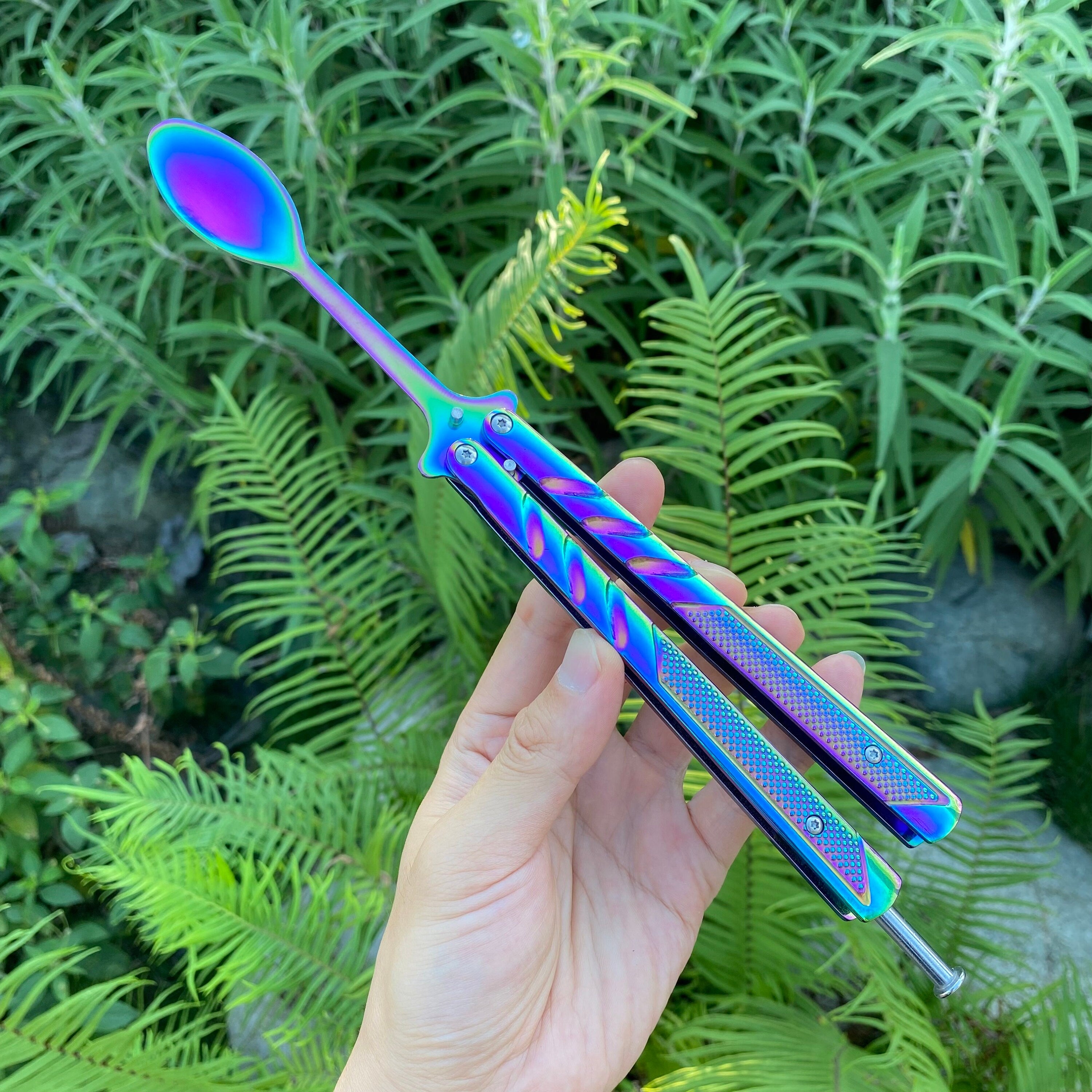 Creative Fork and Spoon Butterfly Knife
